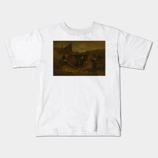 Dans la Tranchee by Etienne-Prosper Berne-Bellecour Kids T-Shirt